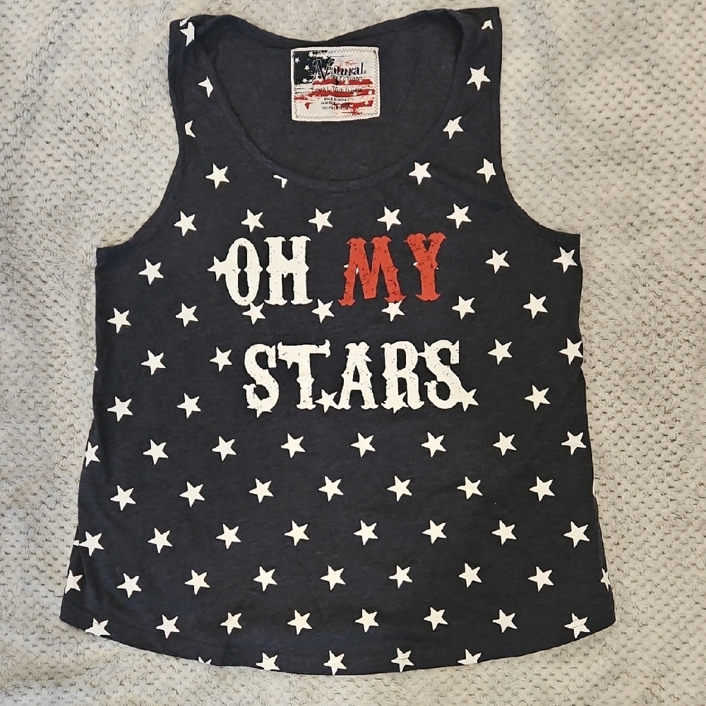 Dark Blue and White Star Tank Top Bass Pro